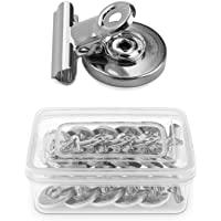 Navaris 15x Pinzas con imán para la Nevera - Set de Clips magnéticos de Metal para Pizarra magnética frigorífico Oficina…